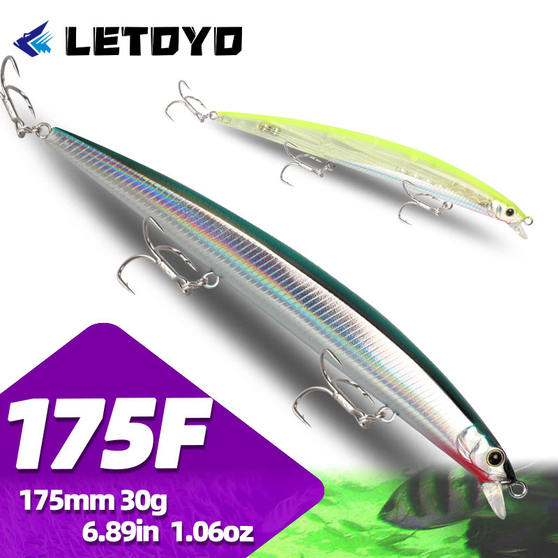 Fishing Lure Topwater - LETOYO 175mm 30g Fishing Minnow Supplies