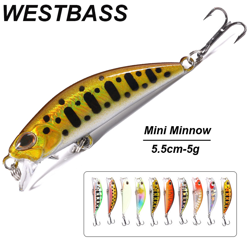 WESTBASS 1PX Micro Minnow Lure - Fishing Lure Jerkbait recension och pris