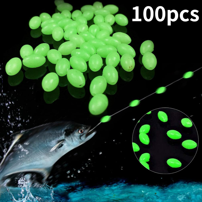 100pcs/lot Oval Night Luminous - Fishing Lure Topwater recension och pris