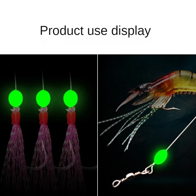 100pcs/lot Oval Night Luminous - Fishing Lure Topwater recension och pris