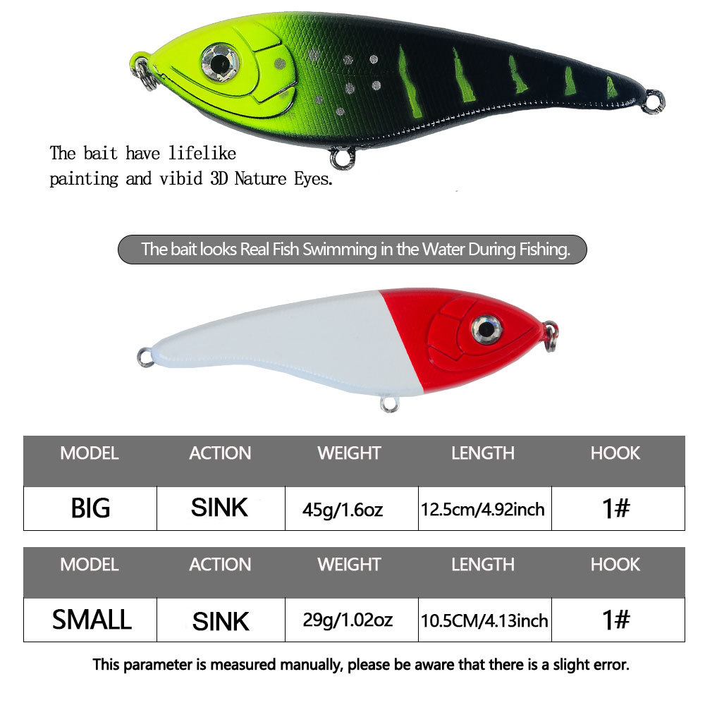Loud Sound Jerkbait 10.5cm 29g - Fishing Lure Jerkbait recension och pris