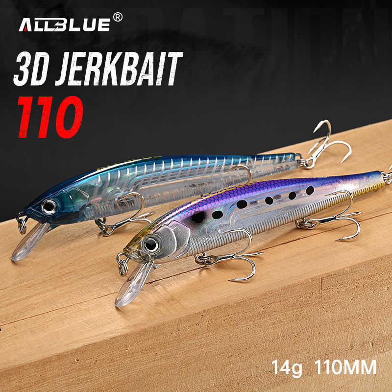 ALLBLUE 3D Jerkbait Wobbler Fi - Fishing Lure Jerkbait recension och pris