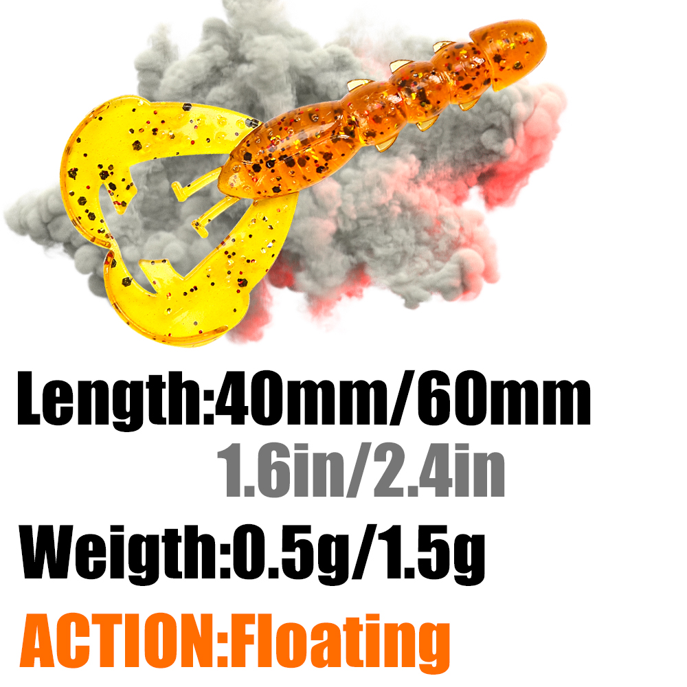 PEAK Floating Craws Lures 40mm - Fishing Lure Topwater recension och pris