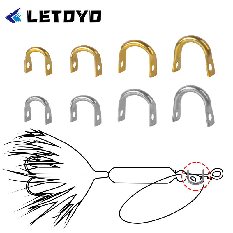 LETOYO 100pcs Folded Clevises  - Fishing Lure Spoon recension och pris