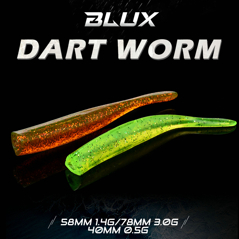 BLUX New Dart Worm Soft Bait 5 - Fishing Lure Soft Plastic recension och pris