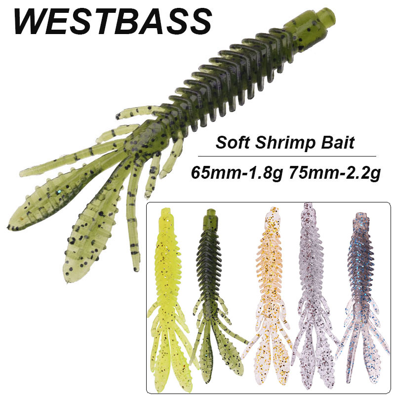 WESTBASS 5PCS Soft Larva Baits - Fishing Lure Soft Plastic recension och pris