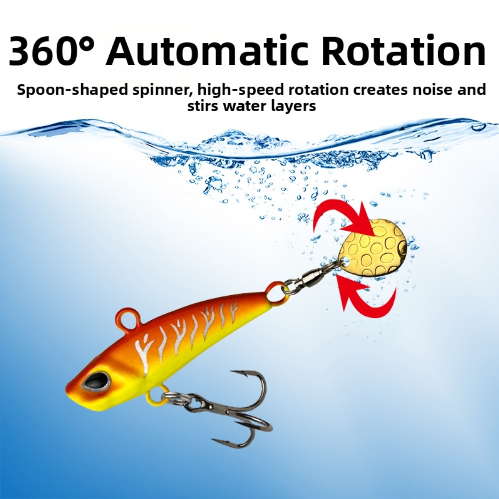 5pcs 7-20g 3D Eyes Metal Vib B - Fishing Lure Blade Bait recension och pris