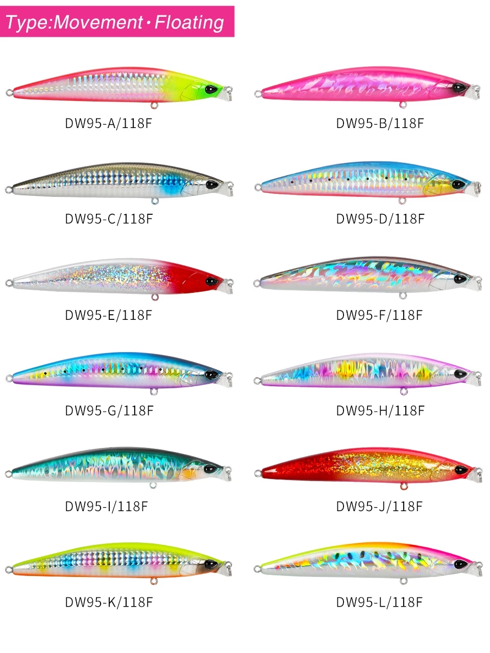 TSURINOYA-Shallow Range Floati - Fishing Lure Jerkbait recension och pris