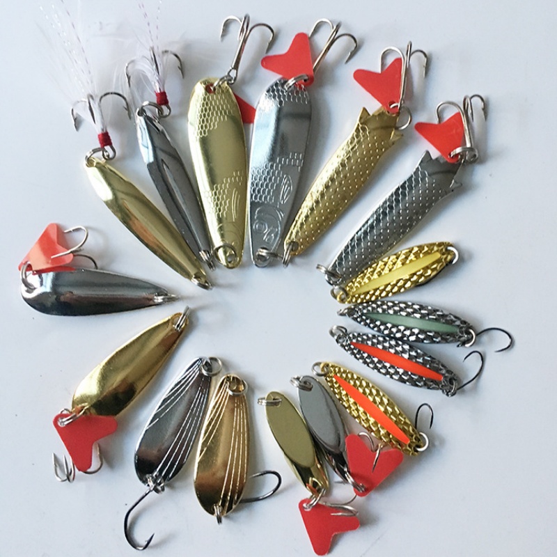 Fishing Lure Kit 16 Pcs Sets T - Fishing Lure Spoon recension och pris