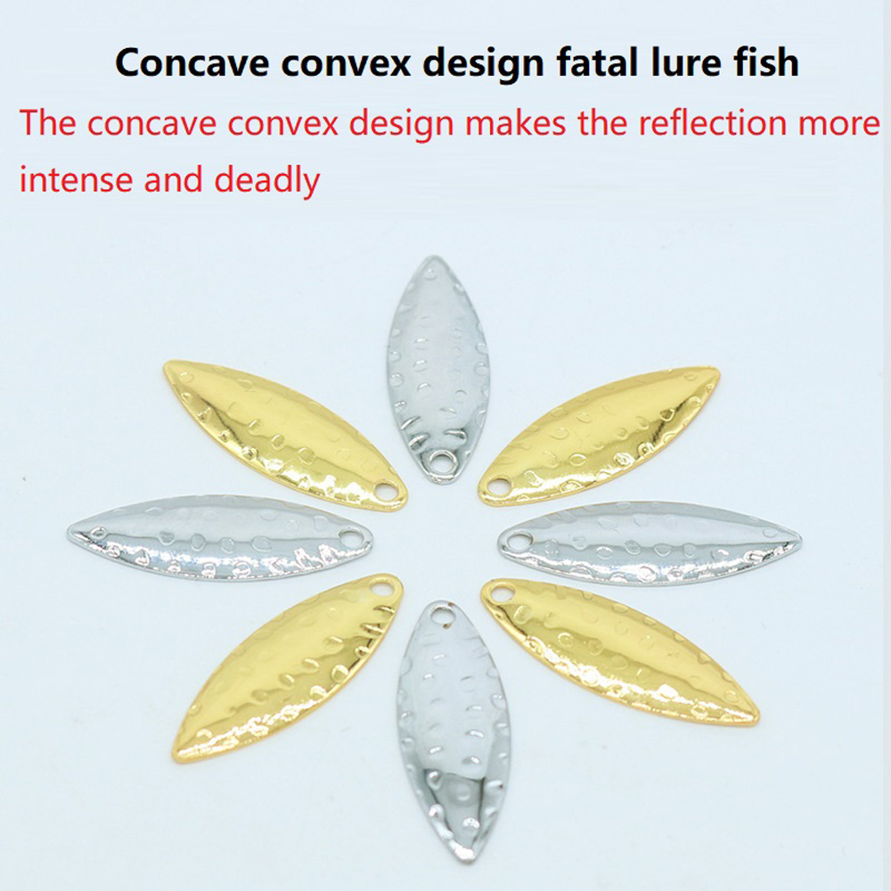 10Pcs/lot Willow Leaf Sequin P - Fishing Lure Spoon recension och pris