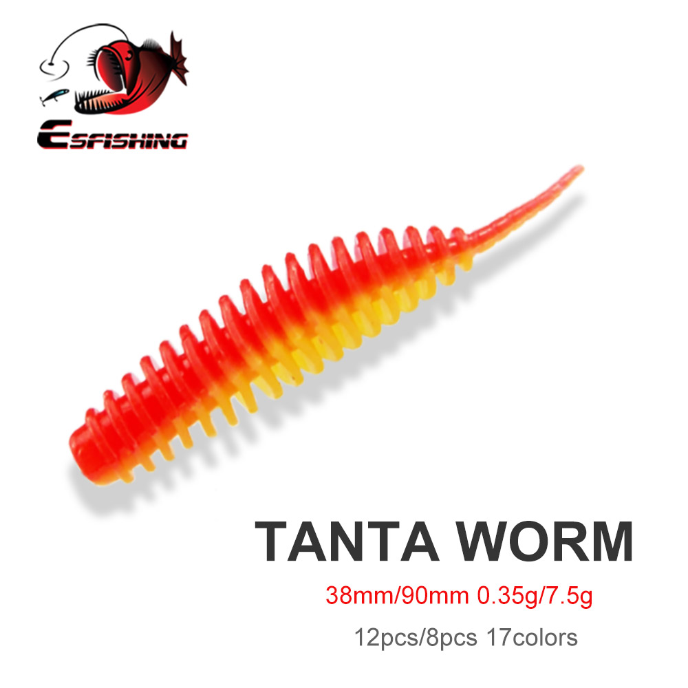 ESFISHING Fishing Worm Bait Lu - Fishing Lure Soft Plastic recension och pris