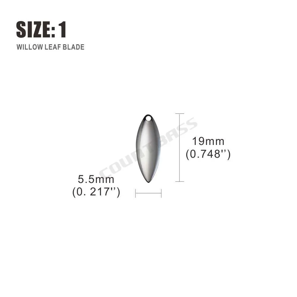 Countbass 50pcs Size 1-6 Nicke - Fishing Lure Blade Bait recension och pris