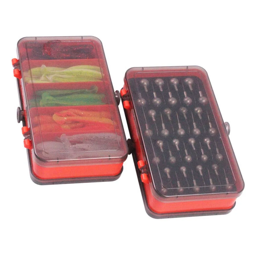 Portable Double Sided Split Ba - Fishing Lure Soft Plastic recension och pris