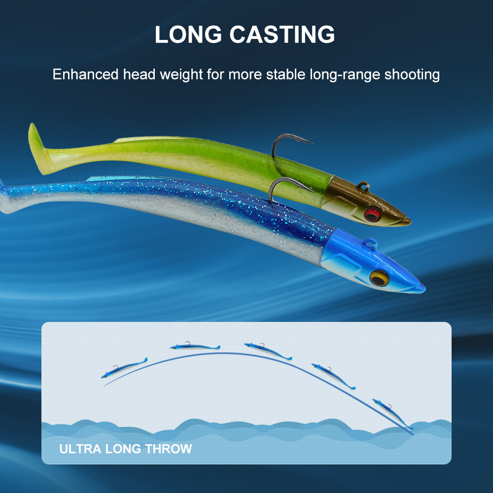 ESFISHING Soft Fishing Lure Le - Fishing Lure Soft Plastic recension och pris