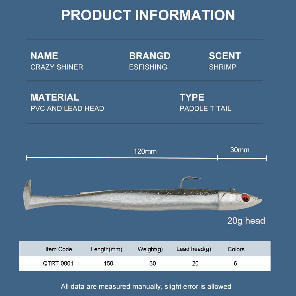 ESFISHING Soft Fishing Lure Le - Fishing Lure Soft Plastic recension och pris