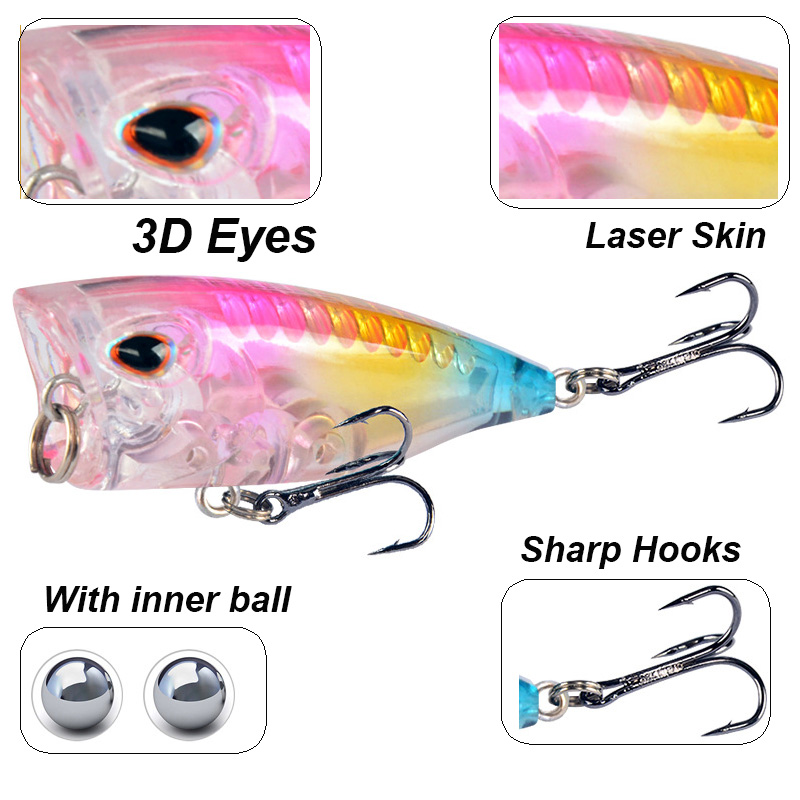 YUCONG 1PC Mini Popper Fishing - Fishing Lure Topwater recension och pris