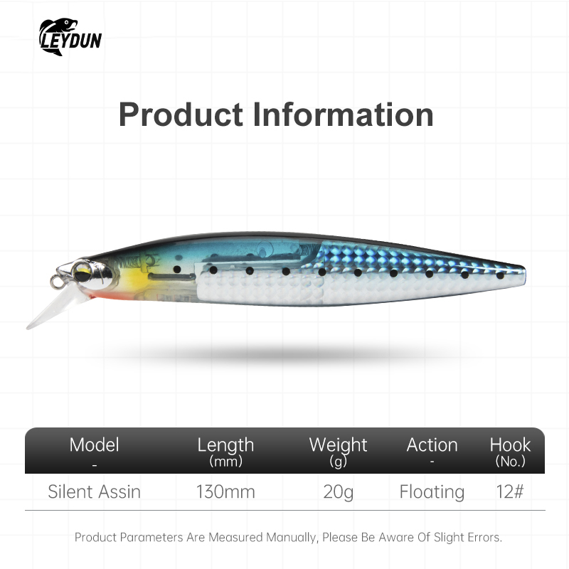 LEYDUN Floating Sea Bass Fishi - Fishing Lure Blade Bait recension och pris