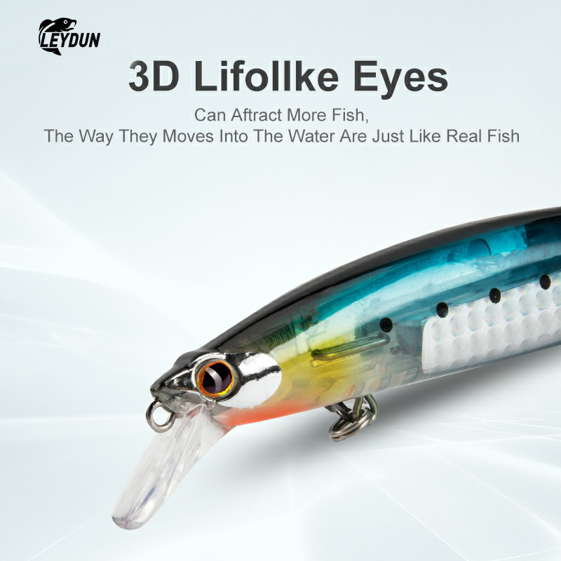 LEYDUN Floating Sea Bass Fishi - Fishing Lure Blade Bait recension och pris